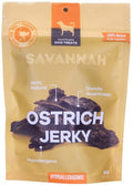  Savannah Pet Food Ostrich Jerky - Hypoallergenic - Made From 100% Ethically And Substainably Raised And Harvested Ostriches - 2 Ounce Pouch