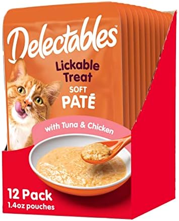 Hartz Delectables Gravy Non-Seafood Lickable Wet Cat Treats, Chicken, 12 Pack