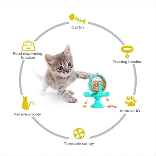  Pet Toys Slow Feeder Toy With Powerful Suction Cup 360 Degree Rotating Dog Cat Feeder Toy Dog Cat Food Dispenser Puzzle Toys Relieve Anxiety Improve IQ Cute Stuff Gifts For Men Women