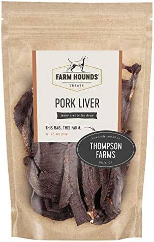  Farm Hounds Dehydrated Pork Kidney For Dogs, 100% Natural, Humane Dried Pig Kidney Treats For Dogs, Regenerative Agriculture Dog Training Treats & Food From Local Farms For All Dog Breeds & Sizes