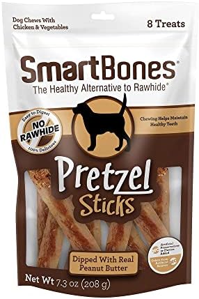  SmartBones No Artificial Colors Or Preservatives Pretzel-Style Chews, Treat Your Dog To A Fun Shapped Rawhide-Free Chew