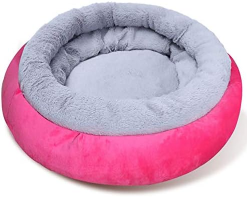  SONGBIRDTH Cat Round Litter Pad Small Dog Winter Sleeping Mat Anti-Slip Cattery Pet Supply,Breathable Cotton Blend,Removable Easy To Clean Sky Blue S