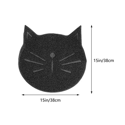  Mipcase Portable Litter Box 2pcs Door Mat Mat, Bathroom, Pads And Debris Mesh, Rubbing Rabbits Cat, Mesh Proof Feeding Catcher Dog Pad Inches Cats Anti-slip Non-slip Cages, Easy Large Cat Litter Mat