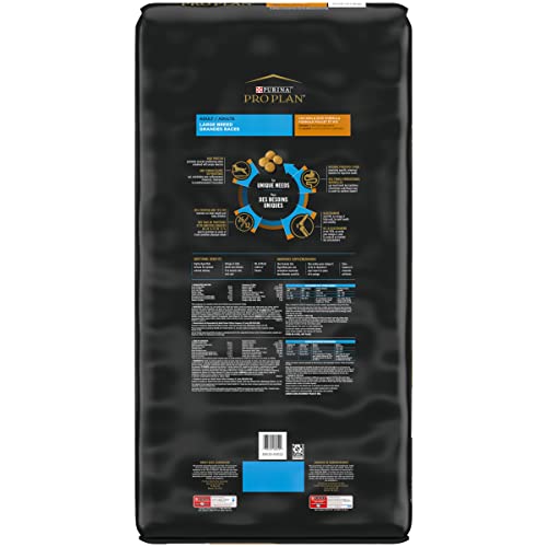  Purina Pro Plan High Protein, Digestive Health Large Breed Dry Dog Food, Chicken And Rice Formula - 47 Lb. Bag