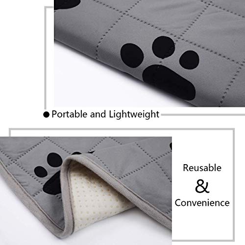  SPXTEX Dog Crate Pads Dog Pee Pads Rugs Washable Dog Pads, Non Slip Puppy Pee Pads For Small Dogs, Waterproof Pet Pad Rug, Dog Whelping Training Pads For Dogs, 1 Piece, 82" Round
