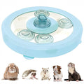  Small Animal Interactive Slow Feeder Ferret Foraging Toy Rabbit Treat Dispenser Hamsters Feeding Bowl Hide Game Toys For Rats Gerbils Bunny Hedgehog Chinchillas Dog Cat (Blue)