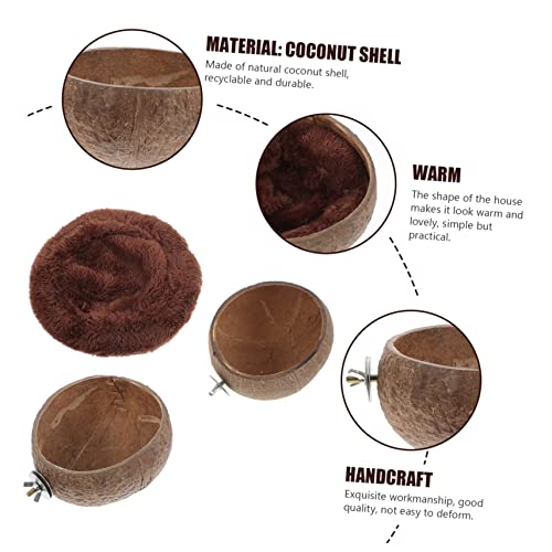  EVANEM 1 Set Hamster Nest Rabbit Water Bowl Squirrel Feeders Bird Cage Feeder Hamster Feeding Bowls Hamster Food Feeder Parrot Feeder Guinea Pig Cage Feeder Hamster Pet Feeder Pet Waterer