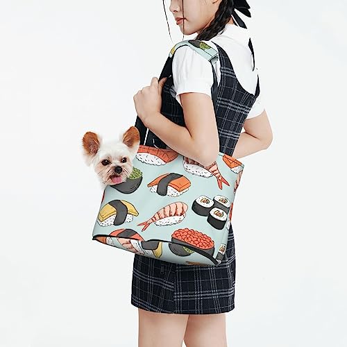  Pet Carrier For Small Dogs And Cats Kawaii Sushi Food Puppy Dog Carrier Purse Cat Carrier Bag Portable Pet Tote Bag