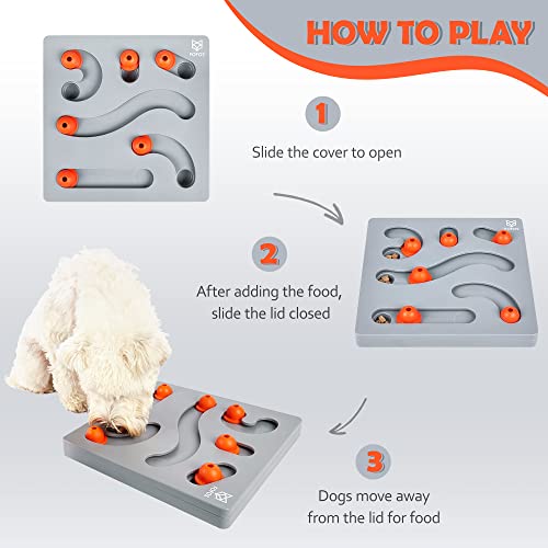  HUIESEN Dog Puzzle Toys,Dogs Food Puzzle Feeder Toys For IQ Training & Mental Enrichment,Dog Treat Puzzle Interactive Dog Toys, Mental Enrichment