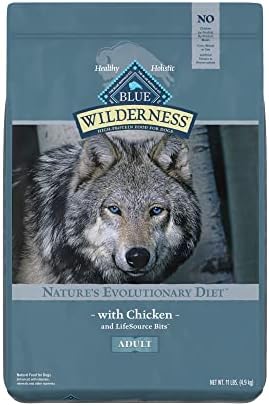  Blue Buffalo Wilderness High Protein, Natural Adult Dry Dog Food, Duck 24-lb