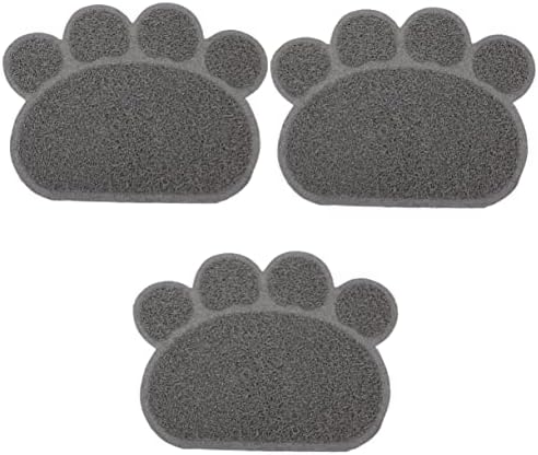  Litter Mat Bowl Shaped Accessory Water Puppies Tray Under Dogs Litter Use Feeding Non- Training Mat Kitten Place Food Daily Paw Indoor Cushion Home Cat For Pet Blanket Pad 4pcs And