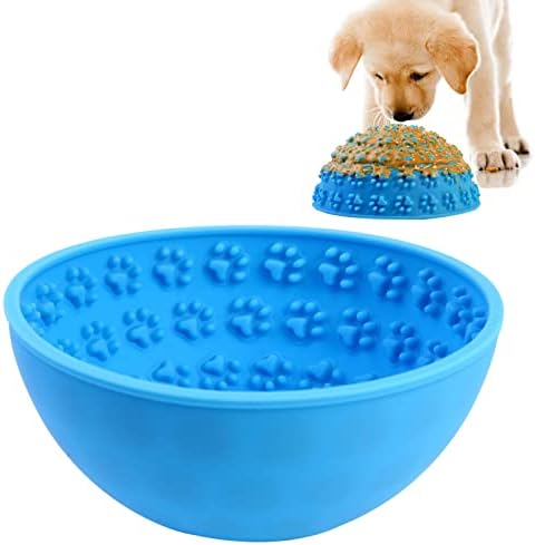  Wobble Lick Bowl For Dogs Large, Dog Lick Bowl For Calming Anxiety Boredom Relief Oral Health,Silicone Slow Feeder Dog Bowls To Slow Down Eating, Perfect For Soft Food, Treats, Yogurt Or Peanut Butter