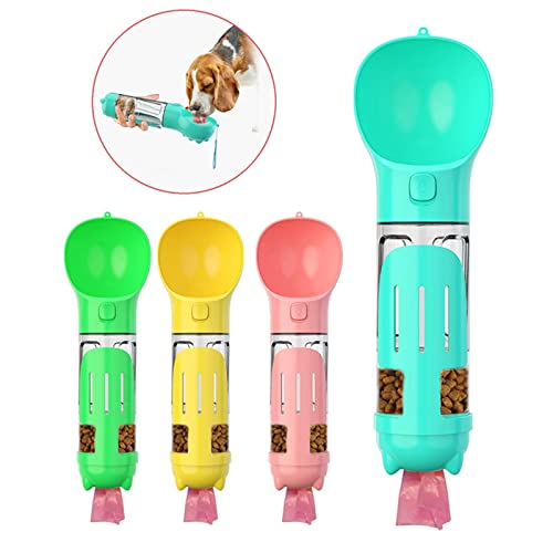  AACARB Cat Water Dispenser, Dog Water Bottle 3 In 1 Portable Dog Accessories Pet Dog Water Bottle Dogs Cats Drink Feeder Bowl (Color : Yellow)