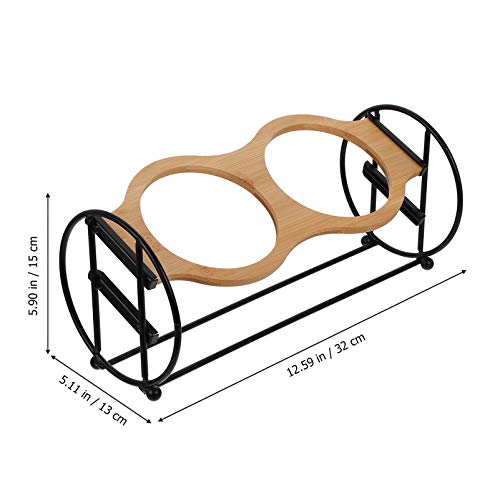  POPETPOP Black Utensil Holder Raised Cat Bowl Stand Iron Metal Cat Feeding Dish Holder Pet Food Bowl Rack For Cat Dog Neck Water Dispenser Stand Water Dispenser Stand Water Dispenser Stand