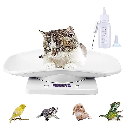  Digital Pet Scale Set, 33lb/15kg Small Animal Scale Food Scale Grams And Ounces, Kitchen Electronic Weight Scale, For Kitten/Puppy/Hamster/Little Bird/Rabbit
