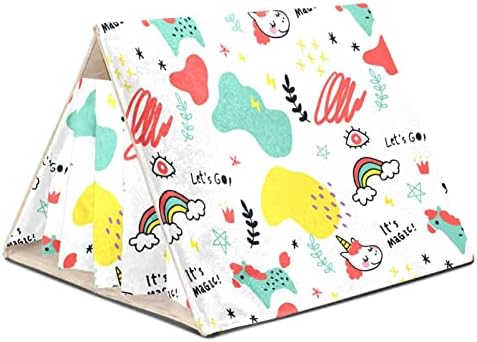  Y-DSIWX Guinea Pig Hideout House Bed, Burger Donut Hot Dog Pizza Flat Food Pattern Rabbit Cave, Squirrel Chinchilla Hamster Hedgehog Nest Cage
