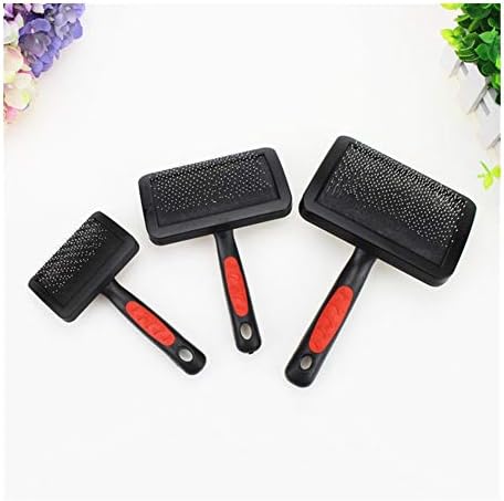  YangYan 1pc Pet Grooming Needle Comb Shedding Hair Remove Brush Slicker Massage Tool Dog Cat Supplies Protective Pet Accessories DogComb (Color : Black, Size : S)