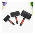  YangYan 1pc Pet Grooming Needle Comb Shedding Hair Remove Brush Slicker Massage Tool Dog Cat Supplies Protective Pet Accessories DogComb (Color : Black, Size : S)