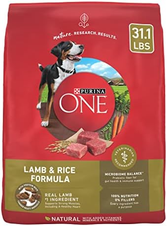  Purina ONE Dry Dog Food Lamb And Rice Formula - 31.1 Lb. Bag