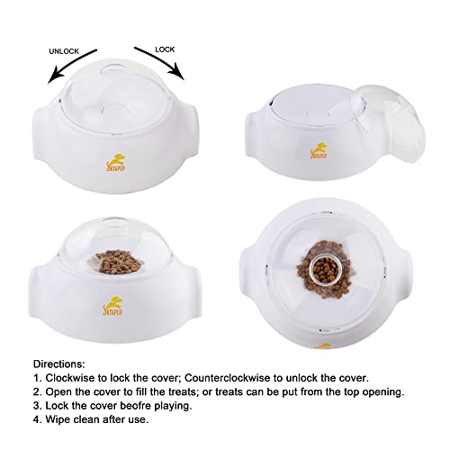 SKYAPUP Treat Dispensing Dog Toys, Slow Feeder Dog Bowls Game, Interactive Dog Toys For Boredom & Stimulating
