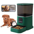  SUITHO Automatic Cat Food Dispenser,Automatic Dog Feeder, HD 1080P Video With Camera,2.4G WiFi Cat Food Timer Feeder, Customize Feeding Plan,6L Smart Pet Feeder For Cats And Dogs Green