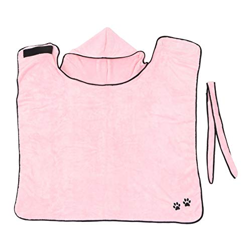  3pcs Super Kitten Supplies Size Bath Animal Cleaning Absorbent Fleece Puppy Accessories Quick Wear Dog Shower Easy L Robe Coral Cat Robes Drying - Pink Small Microfibre Dry