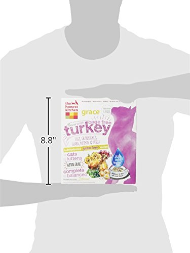  The Honest Kitchen Human Grade Dehydrated Grain Free Turkey Cat Food 4 Lb - Grace