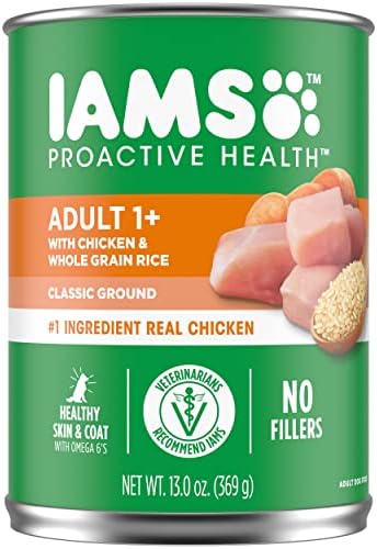  IAMS PROACTIVE HEALTH Adult Wet Dog Food Classic Ground With Lamb And Whole Grain Rice, Of 13 Oz.(Pack Of 12)