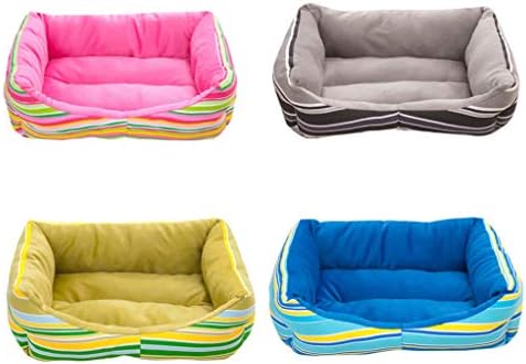  SENERY Winter Striped Beds For Large Dogs Washable Pet House Soft Warm Dog Mats Pad Merry Christmas Decor