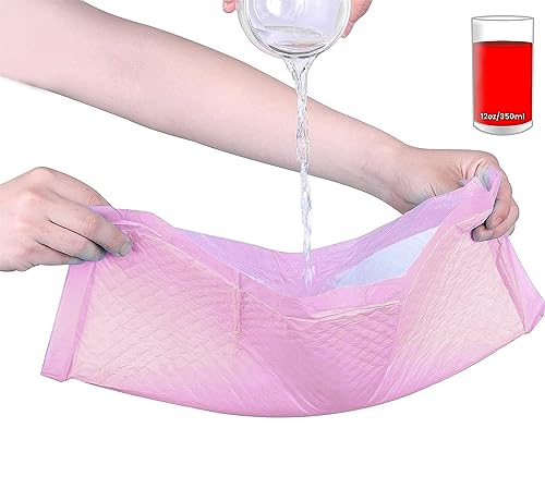  VIVVIVA Pink Dog Pee Training Pads 13" X 17" (Small) - 6 Thick Ultra Absorbent Layers - Leak-Proof & Odor-Control - Quick Dry Training Pads For Small Puppies, Kittens, Guinea Pigs & Rabbits [40 Count]