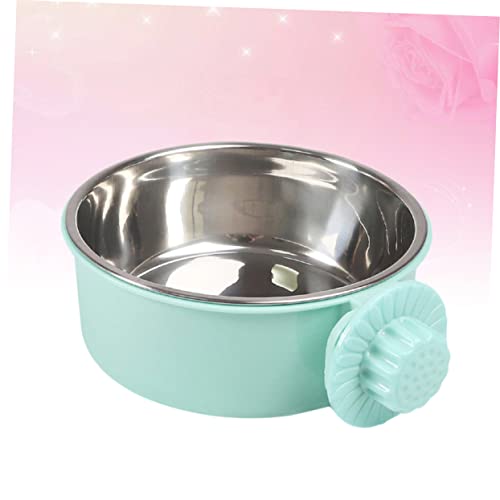  The Birdcage 3pcs Stainless Steel Pet Bowls Pet Feeder Bird Cage Food Water Dispenser Birds Food Dish Feeding Bowl Birdcage Green The Cat Food Pet Bowl Birdcage