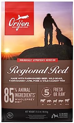 ORIJEN Small Breed Dry Dog Food, Grain Free Dry Dog Food For Small Breeds, Fresh Or Raw Ingredients, 4lb
