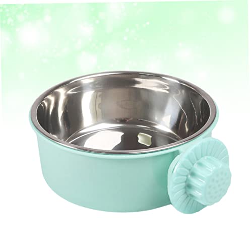  The Birdcage 3pcs Stainless Steel Pet Bowls Pet Feeder Bird Cage Food Water Dispenser Birds Food Dish Feeding Bowl Birdcage Green The Cat Food Pet Bowl Birdcage