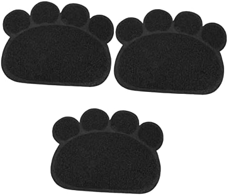  Litter Mat Bowl Shaped Accessory Water Puppies Tray Under Dogs Litter Use Feeding Non- Training Mat Kitten Place Food Daily Paw Indoor Cushion Home Cat For Pet Blanket Pad 4pcs And