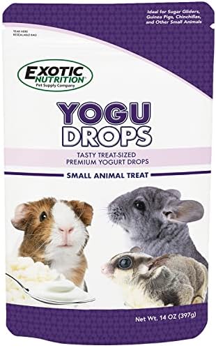  Yogurt Drops (3 Lb.) - All Natural Healthy Yogurt Treat - For Sugar Gliders, Prairie Dogs, Monkeys, Squirrels, Guinea Pigs, Rabbits, Chinchillas, Rats, Marmosets, Degus & Other Small Pets