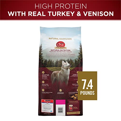  Purina ONE True Instinct With A Blend Of Real Turkey And Venison Dry Dog Food - 7.4 Lb. Bag