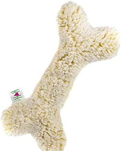  HuggleHounds Fleece Dog Toys For Aggressive Chewers & Large Dogs - Squeaky Plush Dog Toy - Soft Yet Durable Stuffed Pet Toy - Puppy Toys For All Breeds | Hugglefleece Best Chew Toy, Large Bone 3-Pack