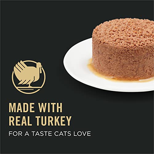  Purina Pro Plan Vital Systems Turkey Wet Cat Food Pate 4-in-1 Brain, Kidney, Digestive And Immune Formula - (24) 3 Oz. Cans
