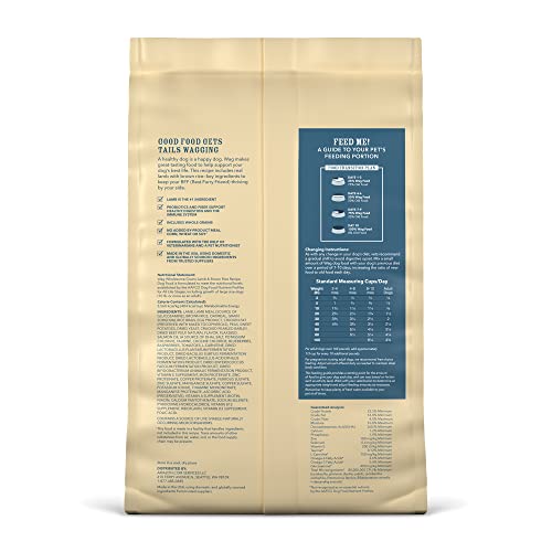  Amazon Brand – Wag Dry Dog Food, Lamb And Brown Rice, 5 Lb Bag