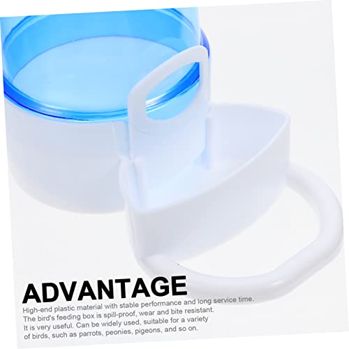  EVANEM 2pcs Parrot Supplies Feeders Drinker Pigeon Feeder Bottle Bowl Water No- No Spill Gravity Food Budgie Cockatiel Pet Plastic Lovebirds Bird Container Cage Automatic Hanging