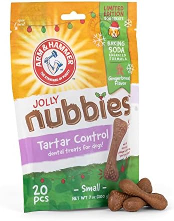  Arm & Hammer For Pets Nubbies Dental Treats For Dogs From Arm And Hammer - Dog Dental Chews Fight Bad Dog Breath, Plaque & Tartar-Dog Dental Care, 139 Count(Pack Of 1)