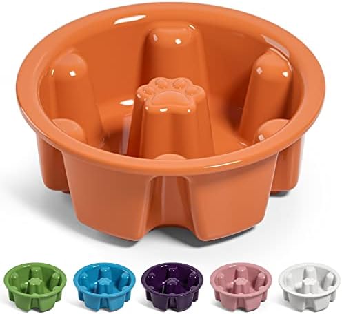  LE TAUCI PET Ceramic Dog Bowl, 2.6 Cups Dog Water Bowl, Weighted Dog Food Bowl Dish For Small Medium Breed, Fit For Dog Bowl Stand With Hole Opening Between 5.75" - 6.25"