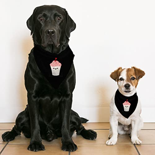 GENERIC Funny Cupcake Pet Bandana Collar - Kawaii Food Scarf Collar - Cute Dog Bandana - M