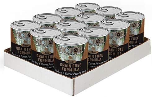  Victor Super Premium Dog Food – Grain Free Stew – Chicken And Vegetables Stew Cuts In Gravy – Canned Wet Adult Dog And Puppy Food - All Breed Sizes, 12 X 13.2 Oz Cans