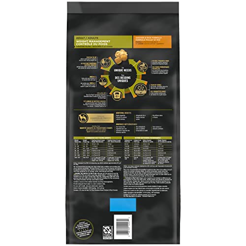  Purina Pro Plan Weight Management Dog Food, Shredded Blend Chicken & Rice Formula - 6 Lb. Bag