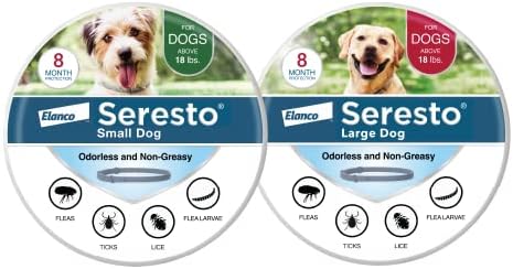 Seresto Large Dog Vet-Recommended Flea & Tick Treatment & Prevention Collar For Dogs Over 18 Lbs. | 8 Months Protection