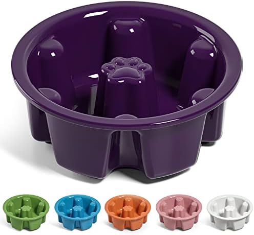  LE TAUCI PET Ceramic Dog Bowl, 2.6 Cups Dog Water Bowl, Weighted Dog Food Bowl Dish For Small Medium Breed, Fit For Dog Bowl Stand With Hole Opening Between 5.75" - 6.25"