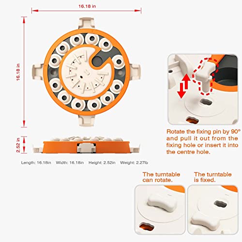  Large Dog Puzzle Toys, Dog Treat Feeding Toys Food Feeder Dispenser Level 3 2 1 Interactive Games For Large/Medium/Small Dogs Entertainment Toys