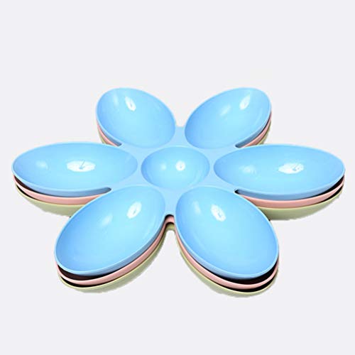  Balacoo Cat Food Bowl Cat Water Bowl Cat Bowl Six Side Feeder Bowl Water Food Feeder Dish For Cat Dog Blue Cat Food Dish Cat Feeder Bowl Pet Food Bowl