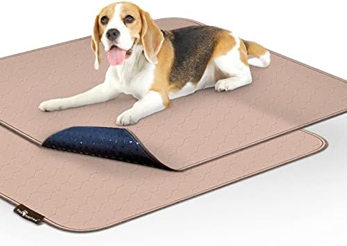  Paw Inspired Washable Pee Pads For Dogs | Reusable Puppy Pads | Waterproof Whelping Pads | Washable Training Pet Pads, Washable Potty Pads Extra Large Sizes (Round, 29" (2 Pack))